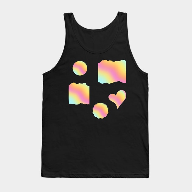 Pastel Stickers Set Tank Top by PedaDesign